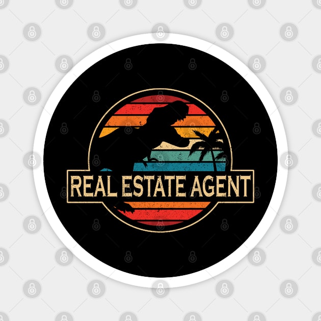 Real Estate Agent Dinosaur Magnet by SusanFields